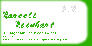 marcell meinhart business card